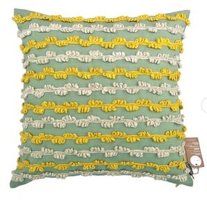 New! 20" x 20" Granite Green Couching Cushion Cover Throw Studio Me Monkey Set/2